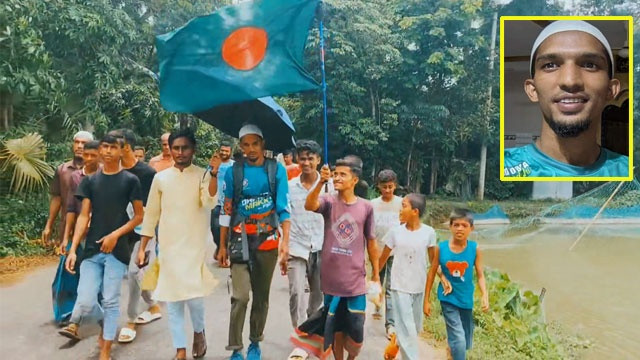 হজ করতে পায়ে হেঁটে মক্কার উদ্দেশে কুমিল্লার আলিফ